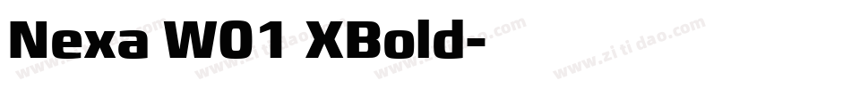 Nexa W01 XBold字体转换